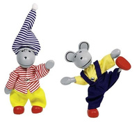 Myszki z ubrankami w skrzyneczce, goki