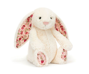 Króliczek z kwiecistymi uszami kremowy Berry 31 cm Jellycat maskotki BMP3MS