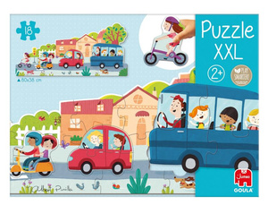 Puzzle dla dzieci XXL Pojazdy Goula 453428