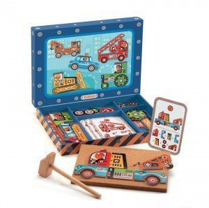 Przybijanka, Budowa maszyn, DJ06641-Djeco - zabawka kreatywna