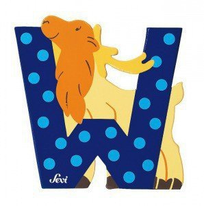 Głoska z łosiem "W", 81623-Sevi, nauka literek dla dzieci, alfabet