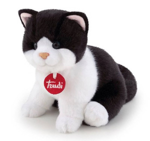 Pluszowa maskotka czarno biały kot Trudi 21040 Przytulanki dla niemowląt i dzieci