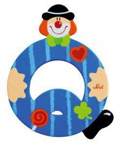 Głoska Clown "Q", 81753-Sevi, nauka literek dla dzieci, alfabet