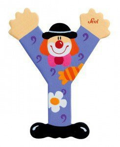 Głoska Clown "Y", 81761-Sevi, nauka literek dla dzieci, alfabet