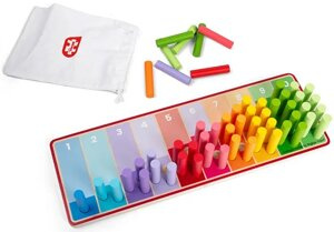 Drewniane klocki matematyczne do nauki liczenia Patyczki Bigjigs 36009