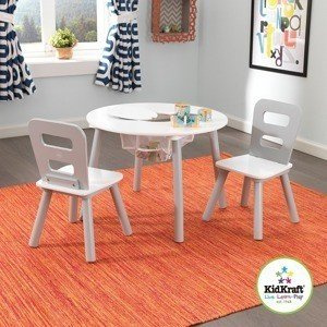 Śnieżynka - stolik dla dzieci i dwa krzesełka, KidKraft - meble do pokoju dziecięcego