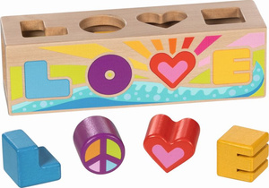Drewniany sorter kształtów Love Goki 58309