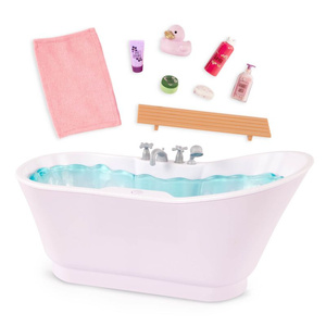 Wanna z akcesoriami i odgłosami kąpielowymi dla lalki Bubbly Bathtime Our Generation BD35420Z