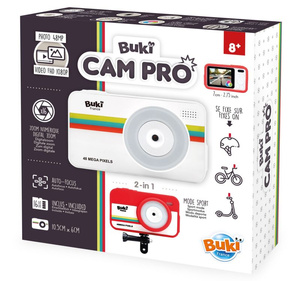 Aparat 2w1 Kamera na rower i kask Autofokus Zoom 16x kolorowy wyświetlacz CamPro Buki PV010