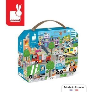 Puzzle w walizce Miasto 36 elementów Janod J02644