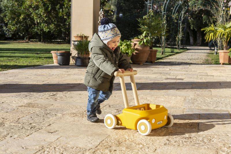 Chodzik dla dzieci żółty pchacz Roberto Mini Eolo Italtrike