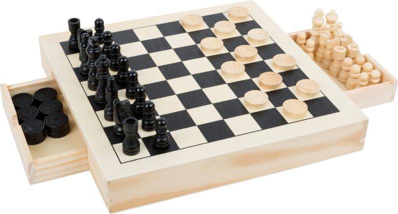 Zestaw gier szachy, warcaby, młynek Small Foot