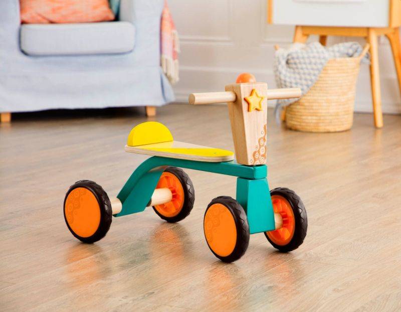 B.Toys Drewniany rowerek biegowy – Smooth Rider