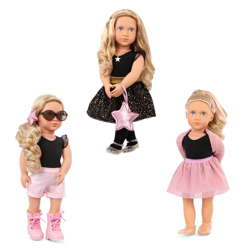 Lalka Stella 46cm z dodatkowymi ubrankami i akcesoriami Elegancki zestaw prezentowy Our Generation BD31357Z Lalka_Stella_46_cm_Our_Generation_ZZ-_kopia