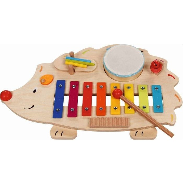 Drewniana zabawka muzyczna Jeżyk 61883-Goki, instrumenty dla dzieci