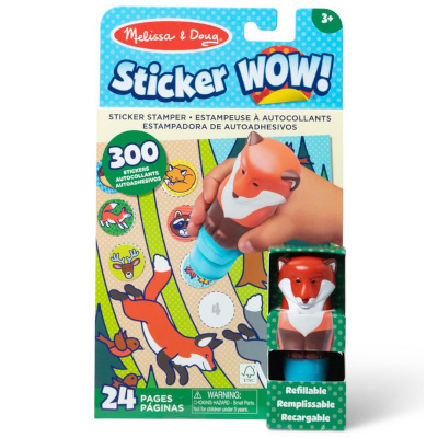 Sticker WOW stempel z naklejkami Lisek Melissa & Doug 50841 książeczka z naklejkami