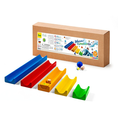 Tor kulkowy i wodny 2w1 drewniany Kulodrom outdoor Erzi 43237 kreatywna zabawka dla dzieci