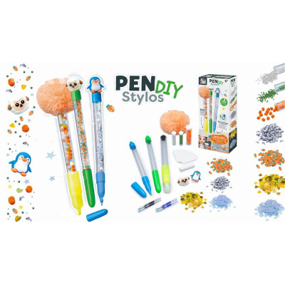 Zestaw diy dla dzieci długopisy i mazak Zwierzątka Buki FK009