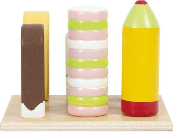 Mini lodziarnia dla dzieci lody na patyku Fresh Small Foot 12417 zabawy w sklep