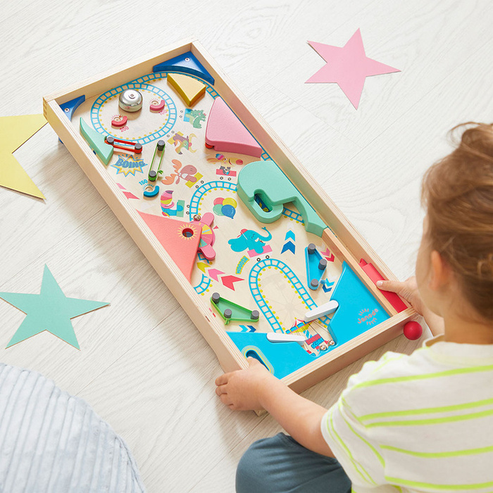 Gra zręcznościowa drewniana Pinball Applepop Janod J03368