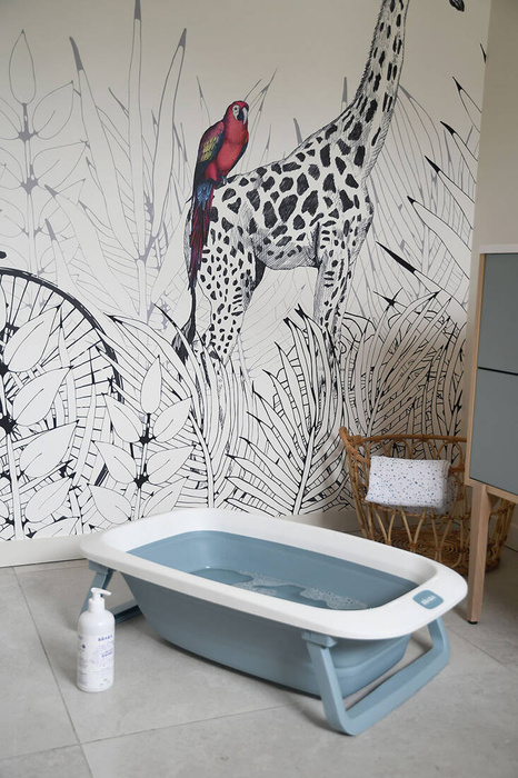 Składana wanienka dla dziecka Eazy Pop Camélé'O Bleu baltique Beaba 920403