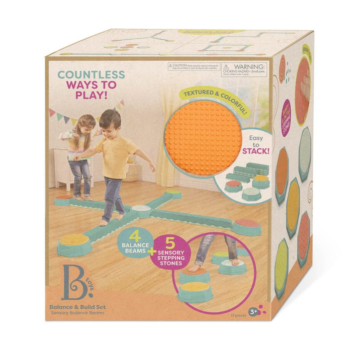 Kombinacyjna ścieżka sensoryczna Zestaw 13 el. Balance & Build B.Toys BX2324Z