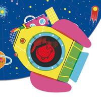 Puzzle dla dzieci okrągłe XXL Kosmos Goula 1110100492