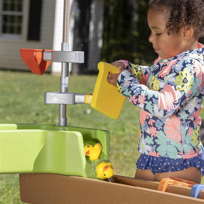 Wodne Centrum z baldachimem do ogrodu Step2 4214 zabawy pompą i ruchomimi elementami Pump & Splash Shady Oasis