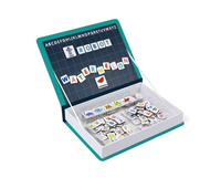 Puzzle magnetyczne dla dzieci nauka alfabetu J02712-Janod, układanka magnetyczna