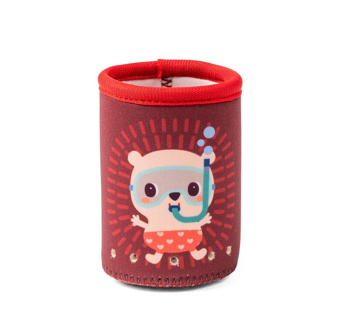 Zestaw 3 miękkich kubeczków do kąpieli Lilliputiens 83584 Piesek Jules Zabawka sensoryczna dla niemowląt