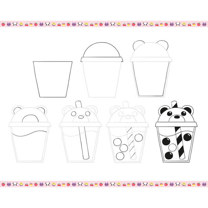 Zestaw kreatywny Rysowanie krok po kroku Modele kawaii 20 rysunków J09156 Janod