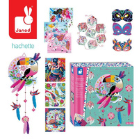 Multi - zestaw kreatywny 11 dekoracji Tukan 7+, Janod J07888