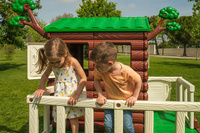 Podwyższony Domek ogrodowy na drzewie FEBER 13533 dla dzieci do zabawy ma świeżym powietrzu House on The Tree