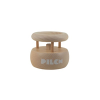 Drewniana Dmuchajka do ćwiczeń logopedycznych z wymiennymi rurkami 110186 Pilch