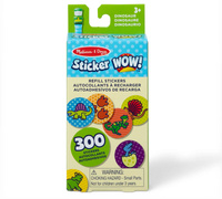 Sticker Wow zestaw naklejek uzupełniających do stempli 300 sztuk Dinozaur 50326 Melissa & Doug