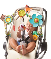 Łuk muzyczny z grzechotkami TL1404306830 Leśna Kraina uniwersalna Zabawka dla niemowląt do wózka, fotelika i leżaczka