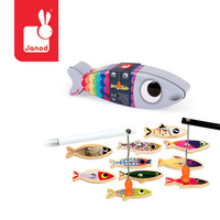 Magnetyczny zestaw dla dzieci Rybki J08209-Janod, gra zręcznościowa