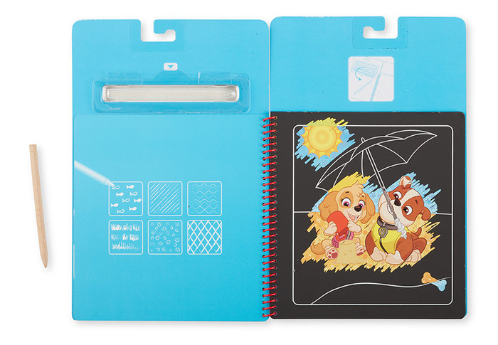 Zdrapywanka z rysikiem Psi Patrol Scratch Art Pad – Skye Melissa and Doug 33260