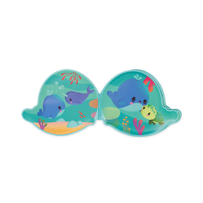 Miękka książeczka do kąpieli w wannie brodziku Wieloryb J04720 Janod
