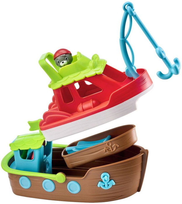 Kuter rybacki Klorofil 700502F, zabawki kąpielowe 3w1