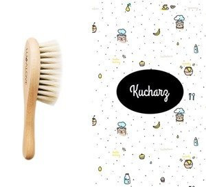 Szczotka z koziego włosia Kucharz LL1239-Lullalove, wyprawka dla niemowlaka