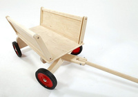 Wóz drabiniasty dla dzieci - drewniany wózek do ciągnięcia Mumbee