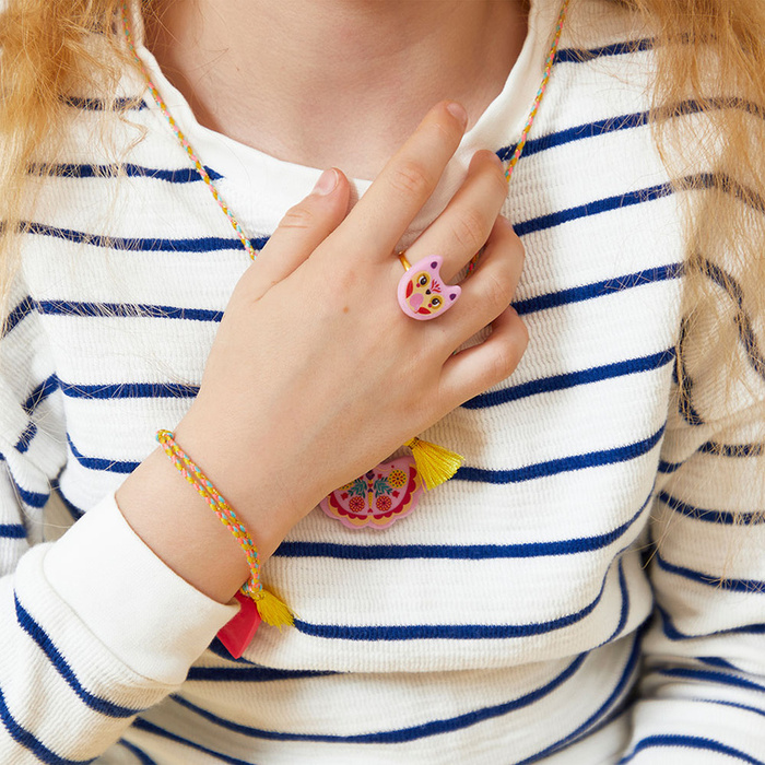 Zestaw kreatywny do tworzenia biżuterii dla przyjaciółek Klejnoty przyjaźni Janod J09186