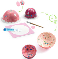 Zrób to sam papierowe miseczki Różowe Djeco DJ07982