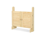 Podwójna drewniana Stajnia z uchwytami na akcesoria i konie na kiju Super Hobby Horse