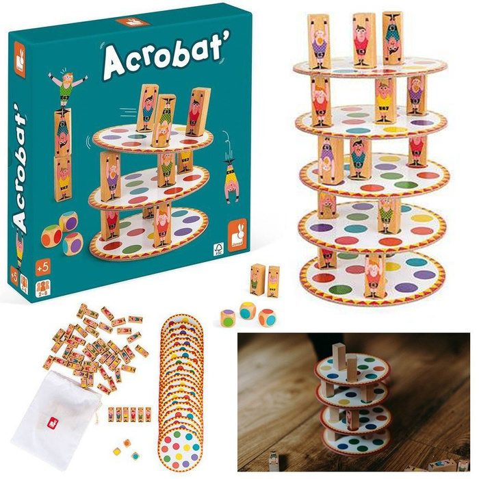 Gra zręcznościowa siłacze J02757-Janod, gra dla dzieci