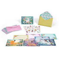 Kreatywny zestaw do tworzenia zaproszeń Jednorożec Djeco DD03494 kreatywne zabawki