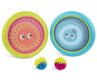 Gra zręcznościowa sprężyste dyski z kudłatymi piłeczkami Poppin’ Paddles B.Toys BX1916Z