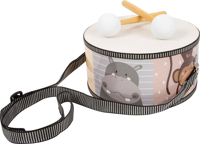 Bębenek dla dzieci Żyrafa, hipopotam, małpa, krokodyl i spółka 11952-small foot zabawki muzyczne