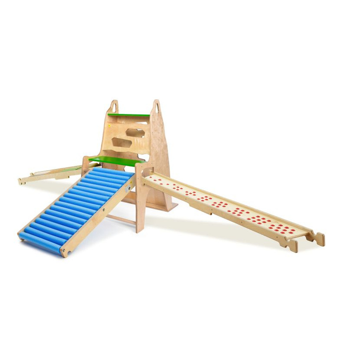 Drewniana wieża do wspinaczki dla dzieci Góra Erzi 44439 sprzęt sportowy dla dzieci